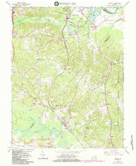 Guinea Virginia Historical topographic map, 1:24000 scale, 7.5 X 7.5 Minute, Year 1966