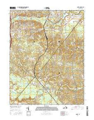 Guinea Virginia Current topographic map, 1:24000 scale, 7.5 X 7.5 Minute, Year 2016