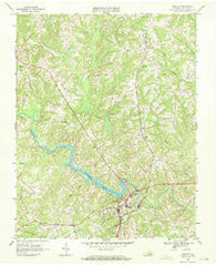 Halifax Virginia Historical topographic map, 1:24000 scale, 7.5 X 7.5 Minute, Year 1968