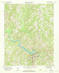 Halifax Virginia Historical topographic map, 1:24000 scale, 7.5 X 7.5 Minute, Year 1968