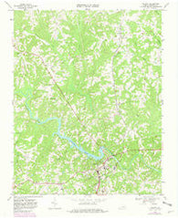 Halifax Virginia Historical topographic map, 1:24000 scale, 7.5 X 7.5 Minute, Year 1968