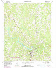 Halifax Virginia Historical topographic map, 1:24000 scale, 7.5 X 7.5 Minute, Year 1968