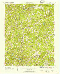 Halifax Virginia Historical topographic map, 1:62500 scale, 15 X 15 Minute, Year 1954