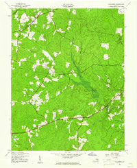 Hallsboro Virginia Historical topographic map, 1:24000 scale, 7.5 X 7.5 Minute, Year 1943
