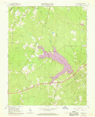 Hallsboro Virginia Historical topographic map, 1:24000 scale, 7.5 X 7.5 Minute, Year 1963