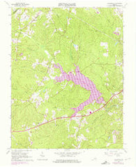Hallsboro Virginia Historical topographic map, 1:24000 scale, 7.5 X 7.5 Minute, Year 1963