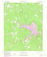 Hallsboro Virginia Historical topographic map, 1:24000 scale, 7.5 X 7.5 Minute, Year 1963