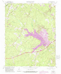 Hallsboro Virginia Historical topographic map, 1:24000 scale, 7.5 X 7.5 Minute, Year 1963