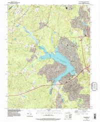 Hallsboro Virginia Historical topographic map, 1:24000 scale, 7.5 X 7.5 Minute, Year 1994
