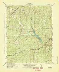 Hallsboro Virginia Historical topographic map, 1:31680 scale, 7.5 X 7.5 Minute, Year 1943