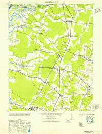 Hallwood Virginia Historical topographic map, 1:24000 scale, 7.5 X 7.5 Minute, Year 1953