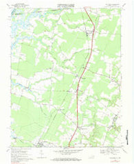 Hallwood Virginia Historical topographic map, 1:24000 scale, 7.5 X 7.5 Minute, Year 1968