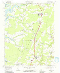 Hallwood Virginia Historical topographic map, 1:24000 scale, 7.5 X 7.5 Minute, Year 1968