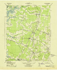 Hallwood Virginia Historical topographic map, 1:31680 scale, 7.5 X 7.5 Minute, Year 1943