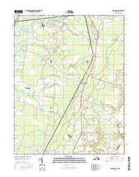Hallwood Virginia Current topographic map, 1:24000 scale, 7.5 X 7.5 Minute, Year 2016