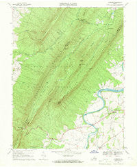 Hamburg Virginia Historical topographic map, 1:24000 scale, 7.5 X 7.5 Minute, Year 1967