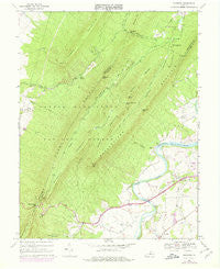 Hamburg Virginia Historical topographic map, 1:24000 scale, 7.5 X 7.5 Minute, Year 1967