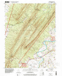 Hamburg Virginia Historical topographic map, 1:24000 scale, 7.5 X 7.5 Minute, Year 1997