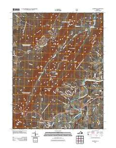 Hamburg Virginia Historical topographic map, 1:24000 scale, 7.5 X 7.5 Minute, Year 2011
