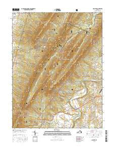 Hamburg Virginia Current topographic map, 1:24000 scale, 7.5 X 7.5 Minute, Year 2016