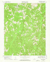 Hampden Sydney Virginia Historical topographic map, 1:24000 scale, 7.5 X 7.5 Minute, Year 1968