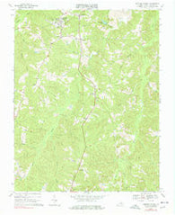Hampden Sydney Virginia Historical topographic map, 1:24000 scale, 7.5 X 7.5 Minute, Year 1968