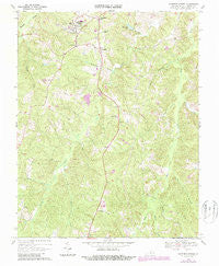 Hampden Sydney Virginia Historical topographic map, 1:24000 scale, 7.5 X 7.5 Minute, Year 1968