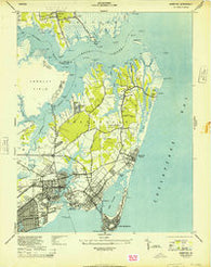 Hampton Virginia Historical topographic map, 1:24000 scale, 7.5 X 7.5 Minute, Year 1944