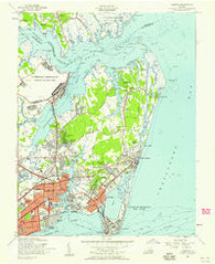 Hampton Virginia Historical topographic map, 1:24000 scale, 7.5 X 7.5 Minute, Year 1955