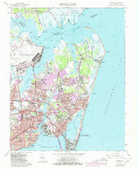 Hampton Virginia Historical topographic map, 1:24000 scale, 7.5 X 7.5 Minute, Year 1965
