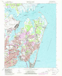 Hampton Virginia Historical topographic map, 1:24000 scale, 7.5 X 7.5 Minute, Year 1965