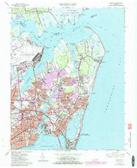 Hampton Virginia Historical topographic map, 1:24000 scale, 7.5 X 7.5 Minute, Year 1965