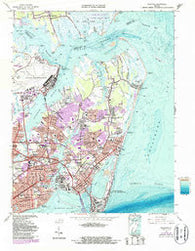 Hampton Virginia Historical topographic map, 1:24000 scale, 7.5 X 7.5 Minute, Year 1965