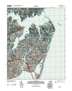 Hampton Virginia Historical topographic map, 1:24000 scale, 7.5 X 7.5 Minute, Year 2011