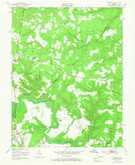 Hanover Virginia Historical topographic map, 1:24000 scale, 7.5 X 7.5 Minute, Year 1949