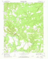 Hanover Virginia Historical topographic map, 1:24000 scale, 7.5 X 7.5 Minute, Year 1969