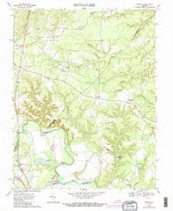 Hanover Virginia Historical topographic map, 1:24000 scale, 7.5 X 7.5 Minute, Year 1969