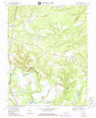 Hanover Virginia Historical topographic map, 1:24000 scale, 7.5 X 7.5 Minute, Year 1969