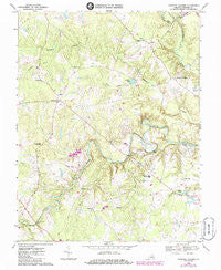 Hanover Academy Virginia Historical topographic map, 1:24000 scale, 7.5 X 7.5 Minute, Year 1969