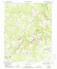 Hanover Academy Virginia Historical topographic map, 1:24000 scale, 7.5 X 7.5 Minute, Year 1969