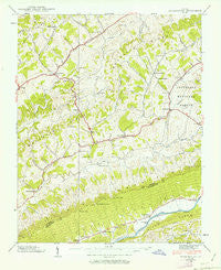Hansonville Virginia Historical topographic map, 1:24000 scale, 7.5 X 7.5 Minute, Year 1938