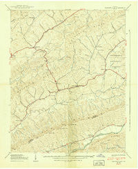 Hansonville Virginia Historical topographic map, 1:24000 scale, 7.5 X 7.5 Minute, Year 1939