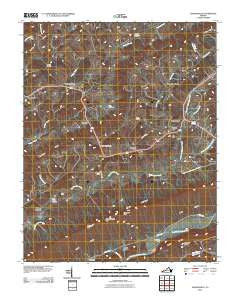 Hansonville Virginia Historical topographic map, 1:24000 scale, 7.5 X 7.5 Minute, Year 2010