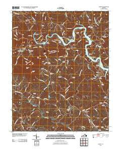 Hardy Virginia Historical topographic map, 1:24000 scale, 7.5 X 7.5 Minute, Year 2011