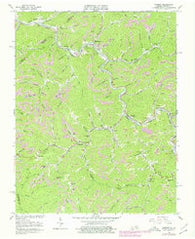Harman Virginia Historical topographic map, 1:24000 scale, 7.5 X 7.5 Minute, Year 1963