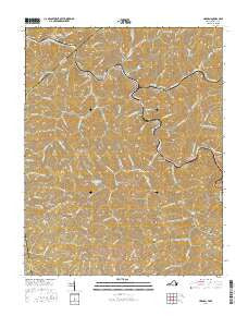 Harman Virginia Current topographic map, 1:24000 scale, 7.5 X 7.5 Minute, Year 2016