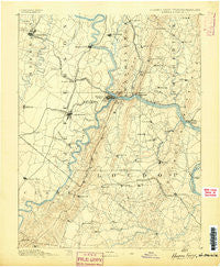 Harpers Ferry Virginia Historical topographic map, 1:125000 scale, 30 X 30 Minute, Year 1891
