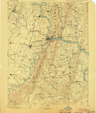 Harpers Ferry Virginia Historical topographic map, 1:125000 scale, 30 X 30 Minute, Year 1893