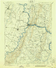 Harpers Ferry Virginia Historical topographic map, 1:125000 scale, 30 X 30 Minute, Year 1893