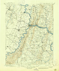 Harpers Ferry Virginia Historical topographic map, 1:125000 scale, 30 X 30 Minute, Year 1893